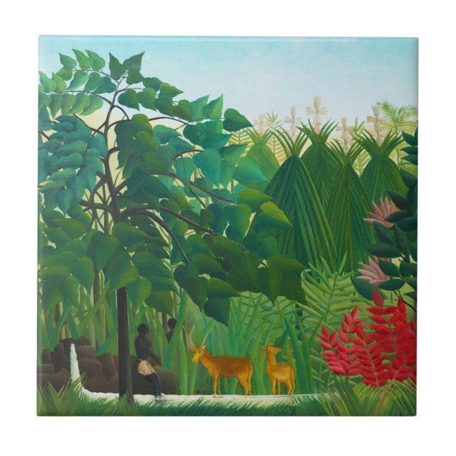 Henri Rousseau Kakelplatta (Framsidan)