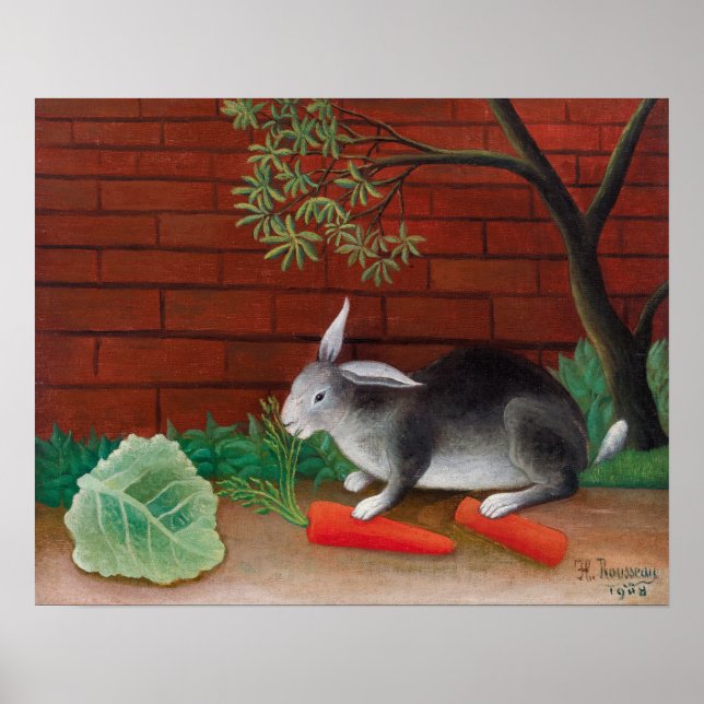 Henri Rousseau - Kaninens måltid Poster (Framsidan)