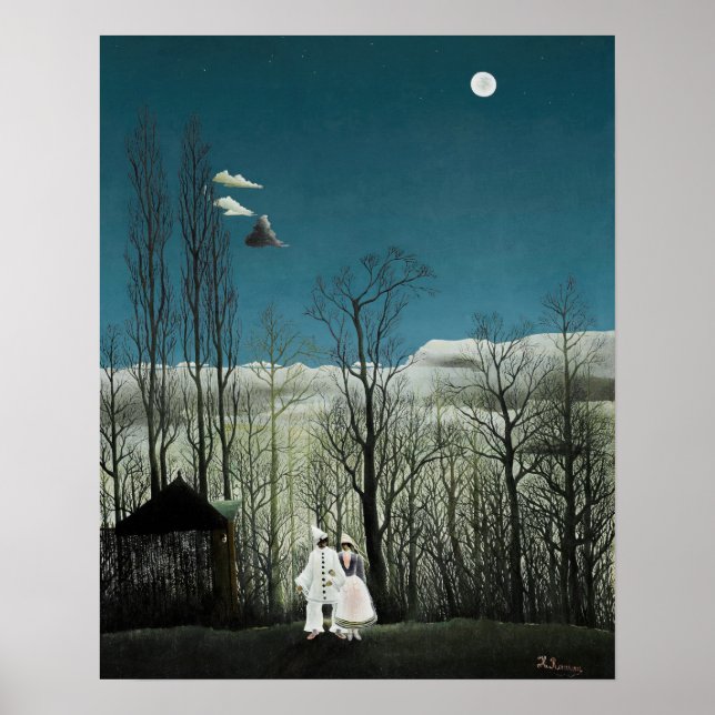 Henri Rousseau - Karnevalskväll Poster (Framsidan)
