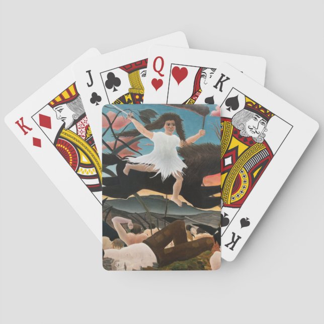 Henri Rousseau - Krig Casinokort (Baksidan)