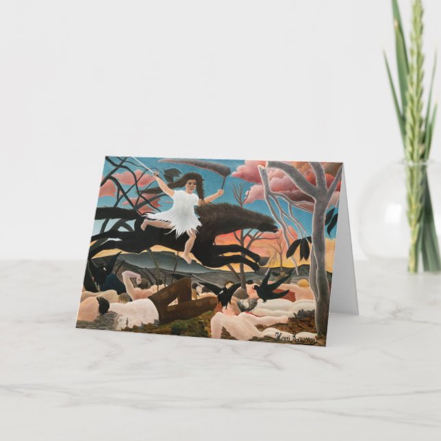 Henri Rousseau - Krig Kort (Framsida)