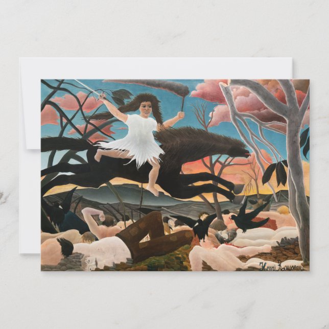 Henri Rousseau - Krig Tack Kort (Framsida)