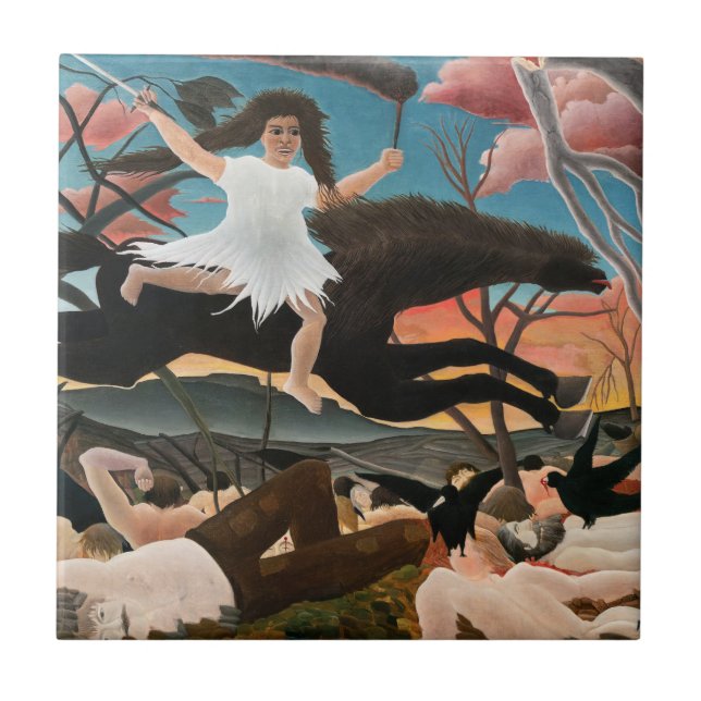 Henri Rousseau - Kriget Kakelplatta (Framsidan)