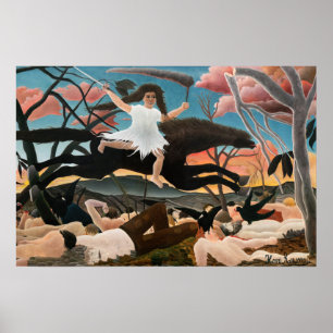 Henri Rousseau - Kriget Poster