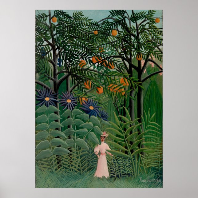 Henri Rousseau - Kvinnor i skogen Poster (Framsidan)