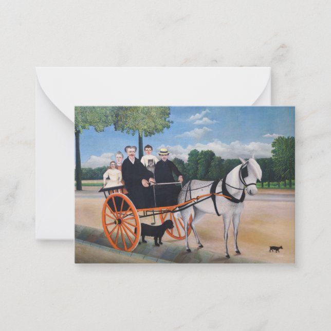 Henri Rousseau - La Carriole du pere Junier Anteckningskort (Framsida)