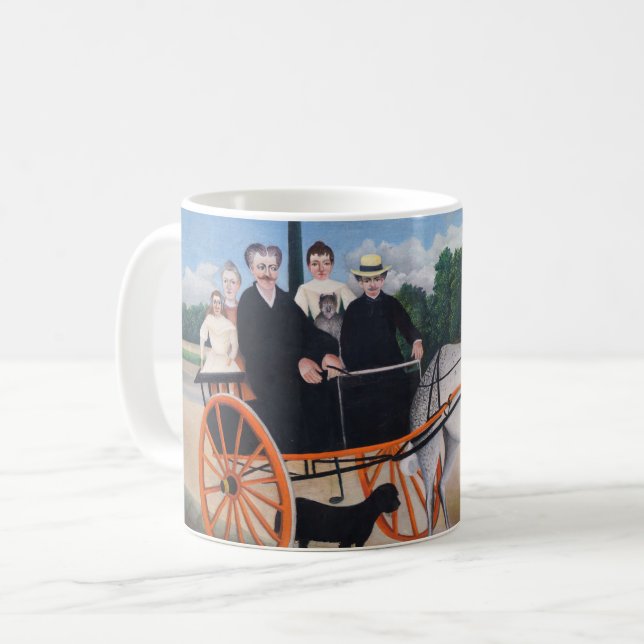 Henri Rousseau - La Carriole du pere Junier Kaffemugg (Framsida vänster)
