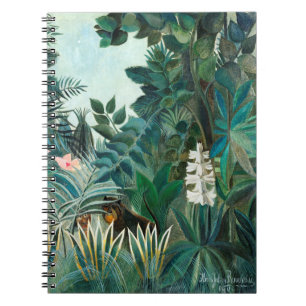 Henri Rousseau Landskap med apor botaniskt Ga Anteckningsbok