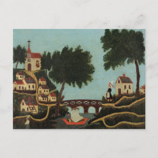 Henri Rousseau - Landskap med Bridge Vykort