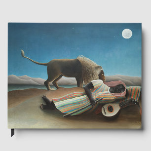 Henri Rousseau Lejon målning för romer Gästböcker