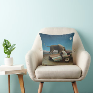 Henri Rousseau Lejon målning för romer Kudde
