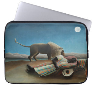 Henri Rousseau Lejon målning för romer Laptop Fodral