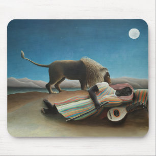Henri Rousseau Lejon målning för romer Musmatta