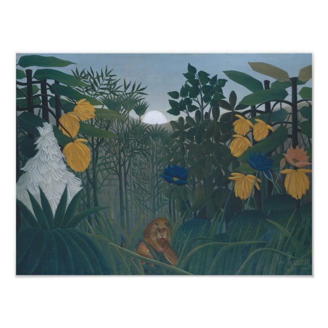 Henri Rousseau - Lejona republiken Fototryck (Framsidan)