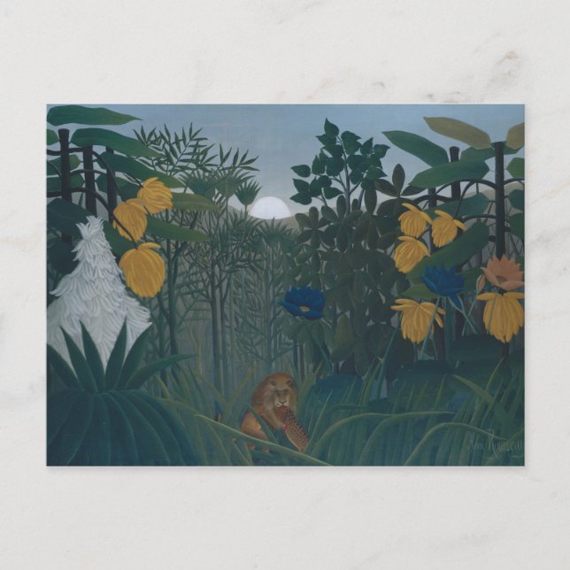Henri Rousseau - Lejona republiken Vykort (Framsida)