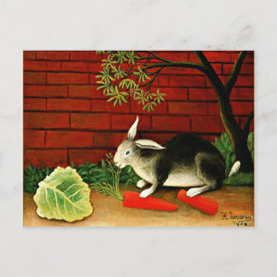 Henri Rousseau-målning, kanin, Vykort