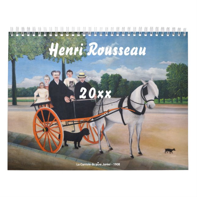 Henri Rousseau mästerverk Selection Kalender (Omslag)