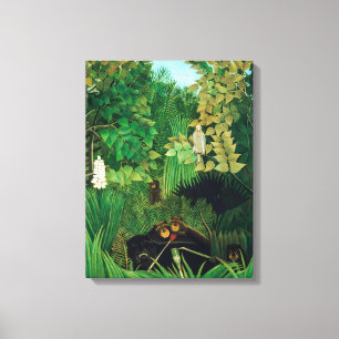Henri Rousseau - Merry Jesters Canvastryck