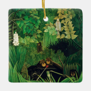Henri Rousseau - Merry Jesters Julgransprydnad Keramik