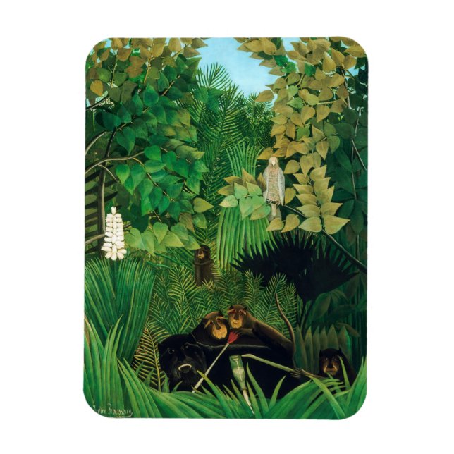 Henri Rousseau - Merry Jesters Magnet (Vertikal)