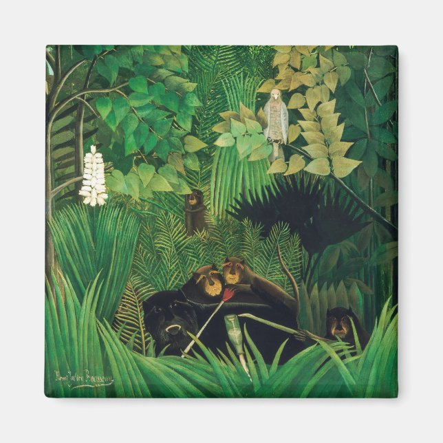 Henri Rousseau - Merry Jesters Magnet (Framsidan)