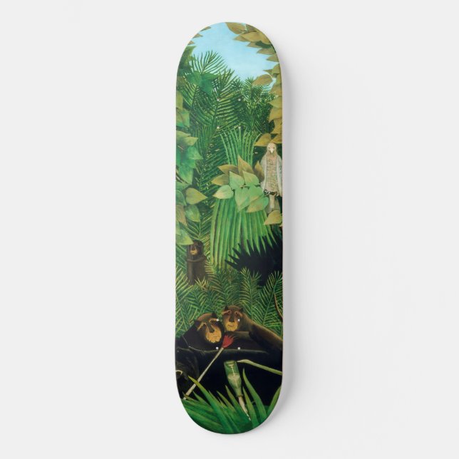 Henri Rousseau - Merry Jesters Mini Skateboard Bräda 18,5 Cm (Framsida)
