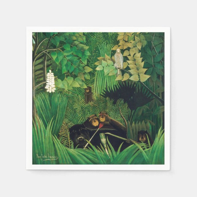 Henri Rousseau - Merry Jesters Pappersservett (Framsidan)