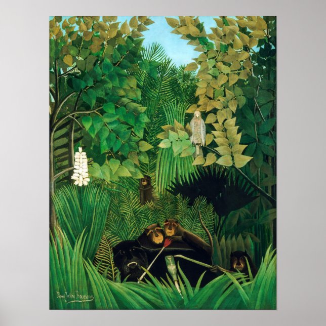 Henri Rousseau - Merry Jesters Poster (Framsidan)