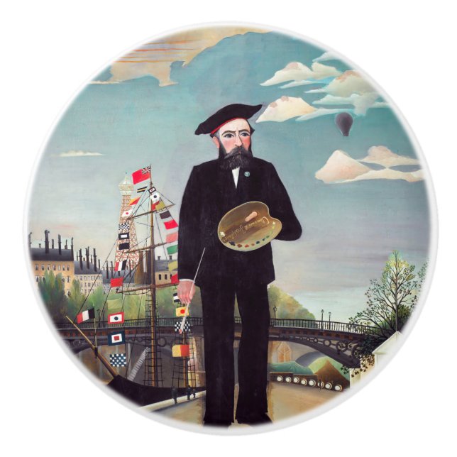 Henri Rousseau - Myself Porträtt-Ligcape Knopp (Framsidan)