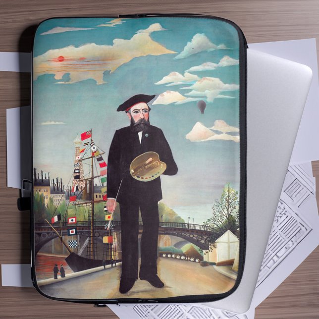 Henri Rousseau - Myself Porträtt-Ligcape Laptop Fodral (Skapare uppladdad)