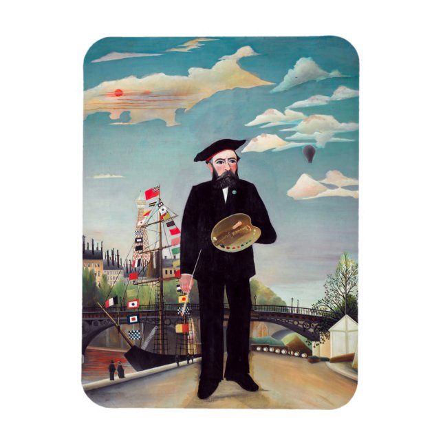 Henri Rousseau - Myself Porträtt-Ligcape Magnet (Vertikal)