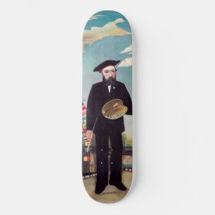 Henri Rousseau - Myself Porträtt-Ligcape Mini Skateboard Bräda 18,5 Cm