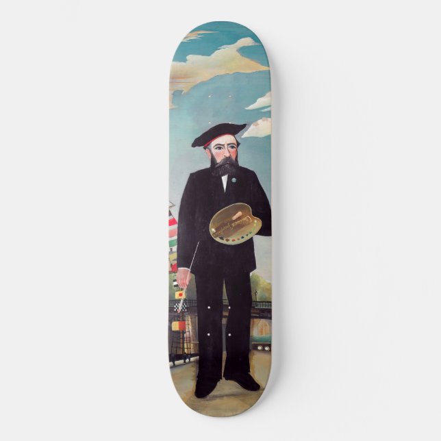 Henri Rousseau - Myself Porträtt-Ligcape Mini Skateboard Bräda 18,5 Cm (Framsida)