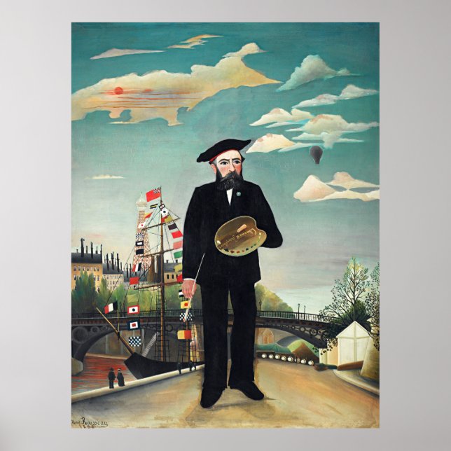 Henri Rousseau - Myself-Porträtt Ligcape Poster (Framsidan)