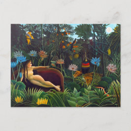 Henri Rousseau Naïvist från 1910 (Le Rêve) Vykort