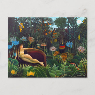 Henri Rousseau Naïvist från 1910 (Le Rêve) Vykort