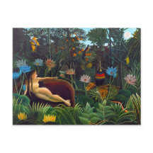Henri Rousseau Naïvist från 1910 (Le Rêve)