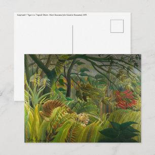 Henri Rousseau - Överraskad! Vykort