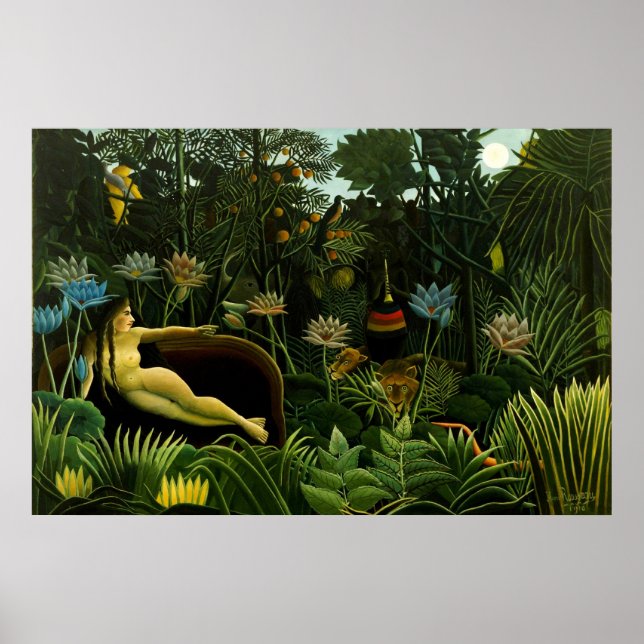 Henri Rousseau Painting Poster (Framsidan)