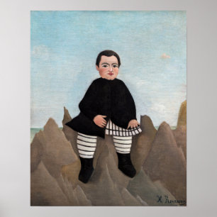 Henri Rousseau - Pojke på klipporna Poster