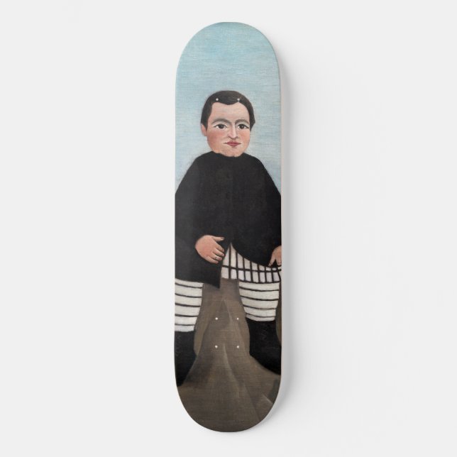 Henri Rousseau - Pojken på Sten Mini Skateboard Bräda 18,5 Cm (Framsida)