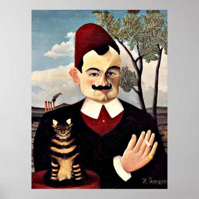 Henri Rousseau - Porträtt av monsieur X Poster (Framsidan)