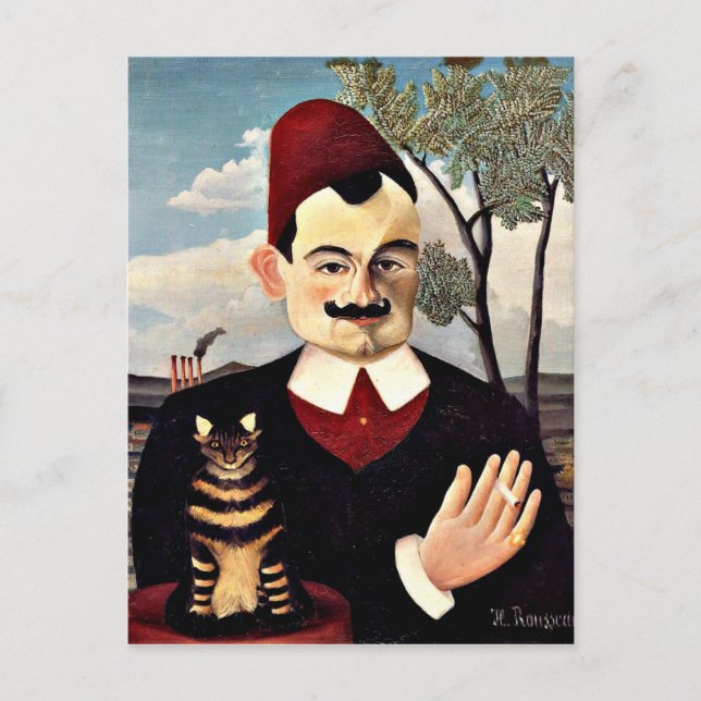 Henri Rousseau - Porträtt av monsieur X Vykort (Framsida)