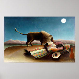 Henri Rousseau Poster den sovande zigenaren