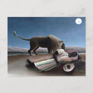Henri Rousseau Poster den sovande zigenaren Vykort