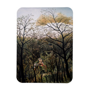 Henri Rousseau - Rendez-vous i skogen Magnet