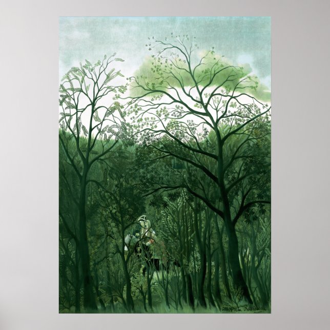 Henri Rousseau - Rendezvous i Forest Poster (Framsidan)