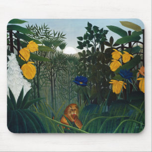 Henri Rousseau Repast of the Lejon Botanical Ga Musmatta