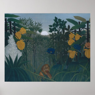 Henri Rousseau - repasten av det lejont Poster