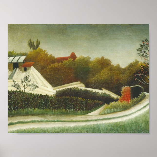 Henri Rousseau - Sawmill, utkanten av Paris Poster (Framsidan)